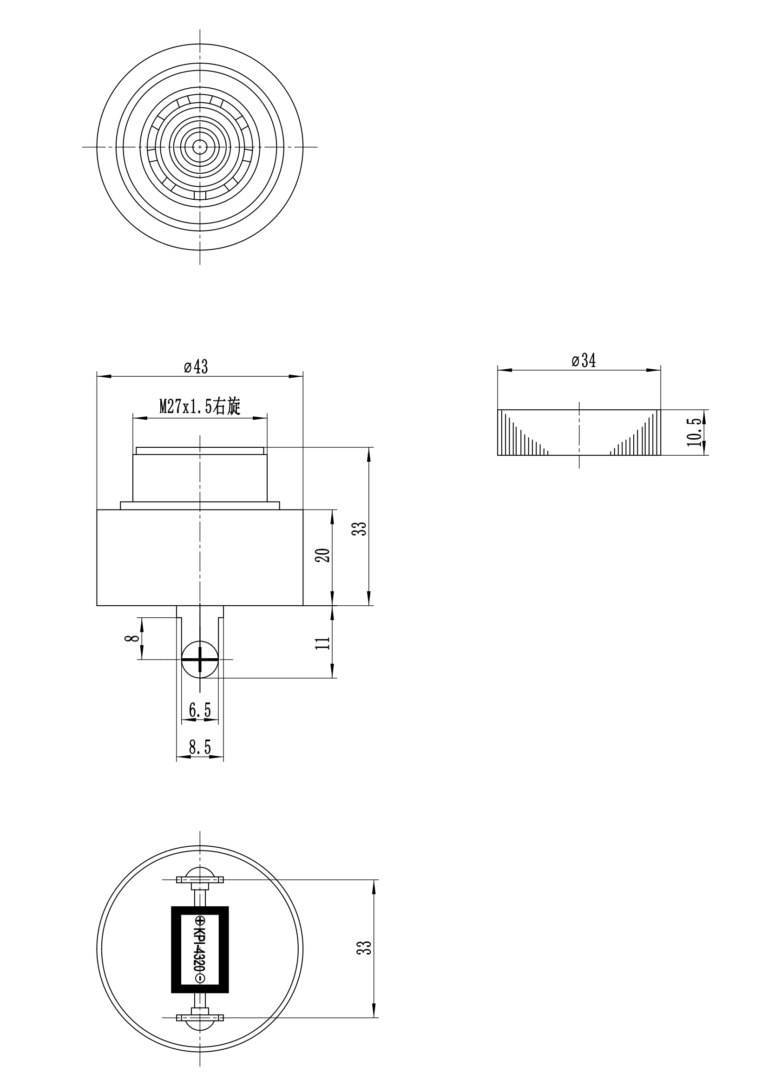 Piezo Buzzer KPI 4320 KEPO Tech