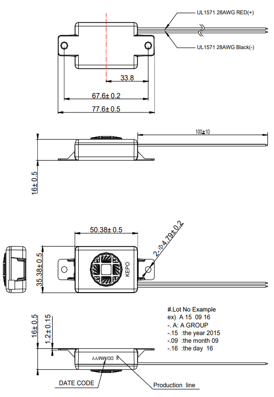 Speaker Appliance KPB2644 Product Dimension