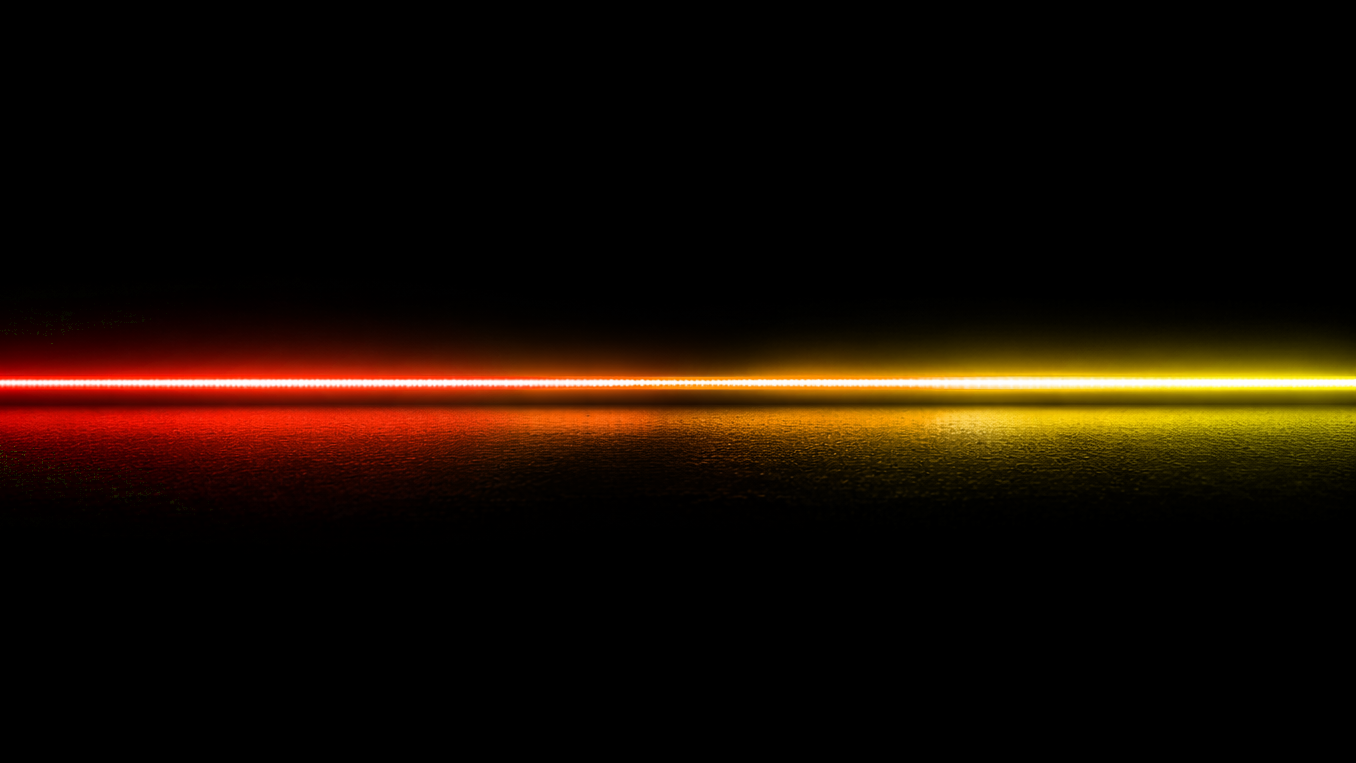 Dark cockpit ambient light band